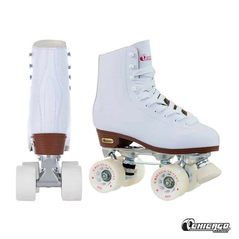 Chicago Skates Chicago Quad Roller Skates for Girls & Boys â€“ Durable, Top Performance Indoor/Outdoor Use or Roller Derby - Classic Deluxe Leather High-Top Boots with 60mm Urethane Wheels & Semi-Precision Bearings - Image 2